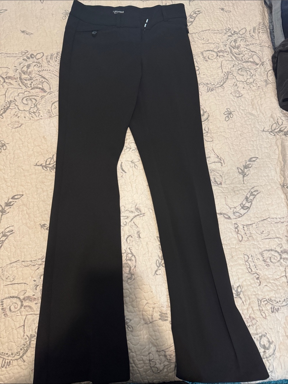 Black Boot-Cut Dress Pants - Classic Work-to-Evening Style